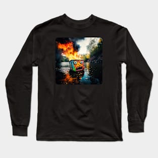 Nothing to see here, Everything's fine v1 (no text) Long Sleeve T-Shirt